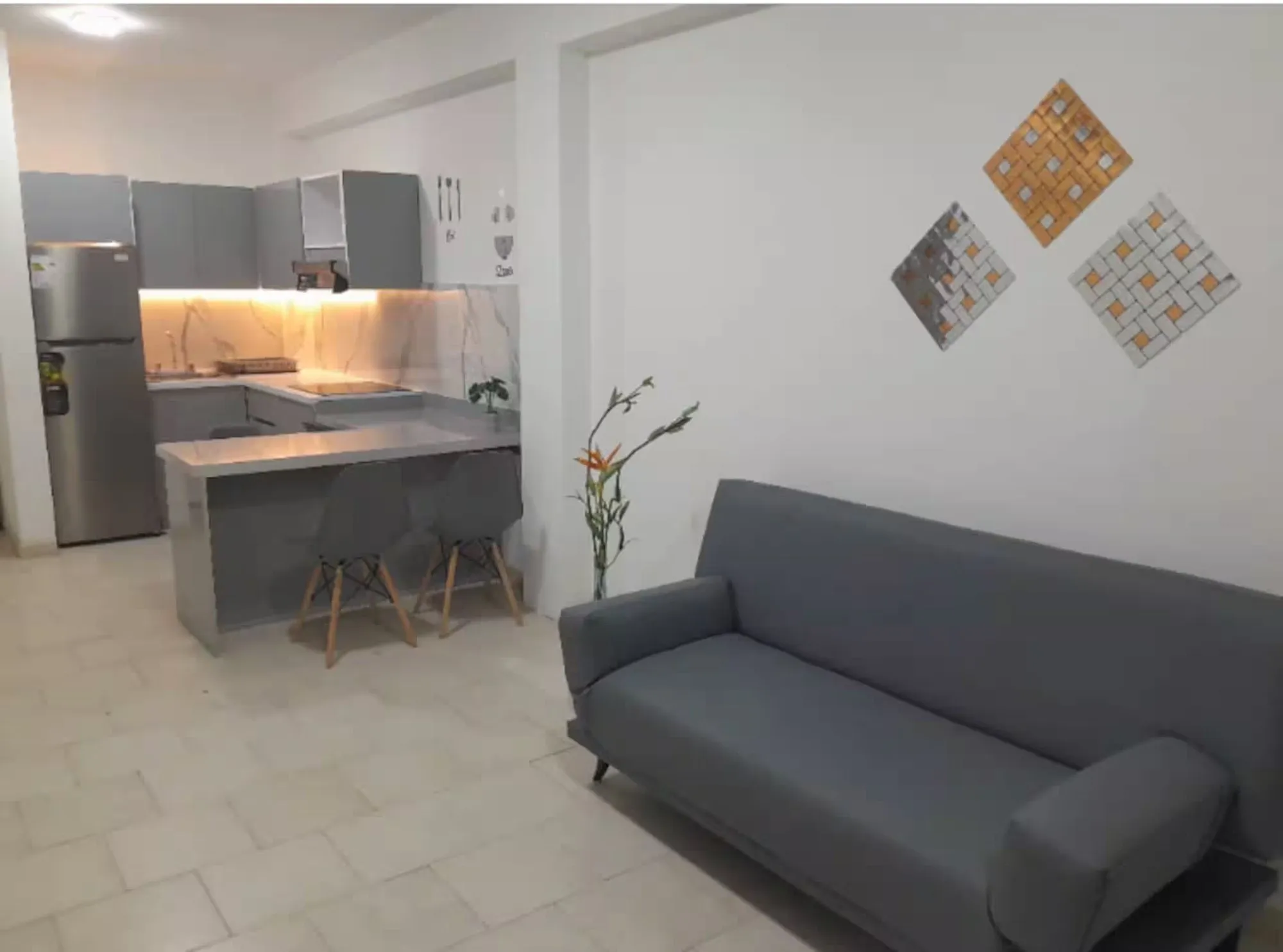 Sala cocina · Terraza Privada, Atenea Suites