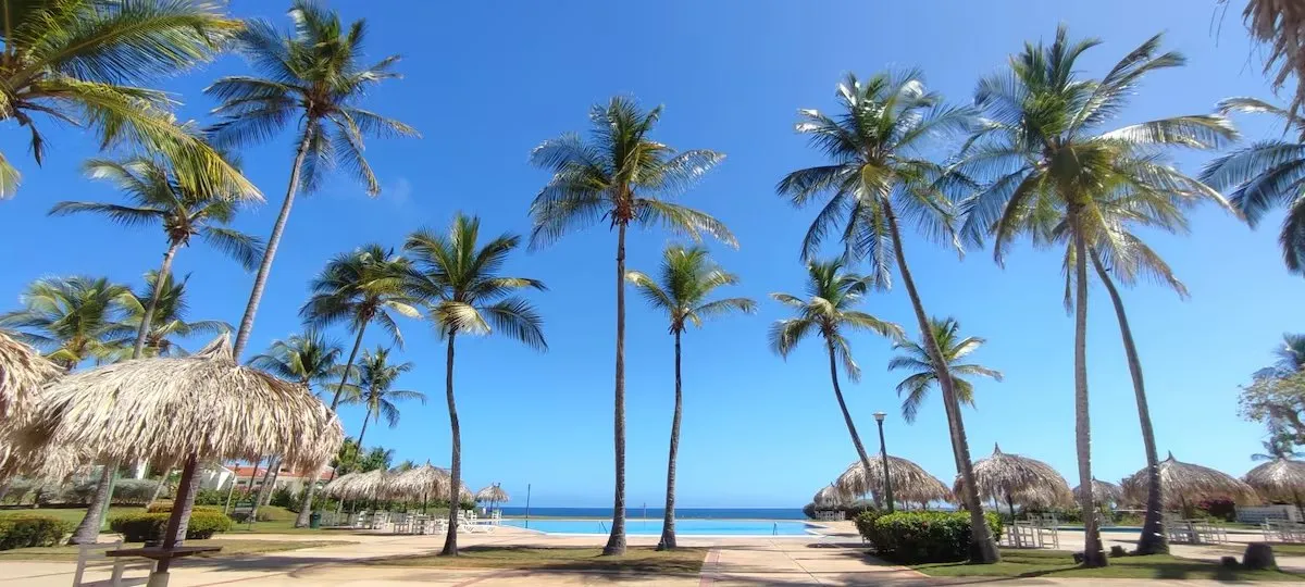 Piscina toldos · Las Terrazas de Guacuco